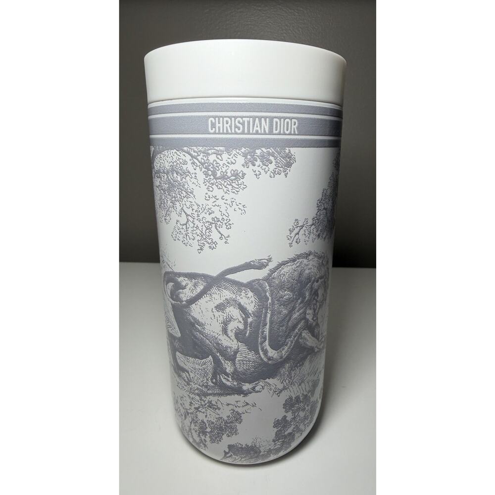 Christian Dior Toile de Jouy Tumbler New w/ Box NIB VIP / GWP Mug Bottle